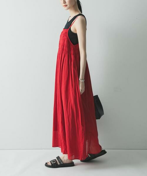 URBAN RESEARCH / アーバンリサーチ ワンピース | コットンギャザーキャミワンピース | 詳細3