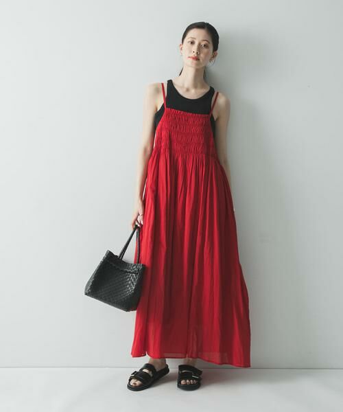 URBAN RESEARCH / アーバンリサーチ ワンピース | コットンギャザーキャミワンピース | 詳細6