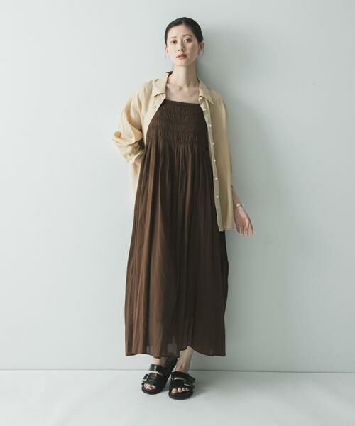 URBAN RESEARCH / アーバンリサーチ ワンピース | コットンギャザーキャミワンピース | 詳細13