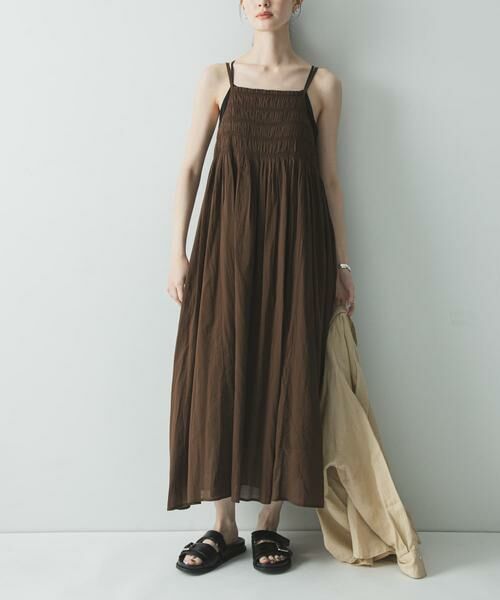 URBAN RESEARCH / アーバンリサーチ ワンピース | コットンギャザーキャミワンピース | 詳細15