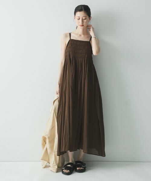 URBAN RESEARCH / アーバンリサーチ ワンピース | コットンギャザーキャミワンピース | 詳細18
