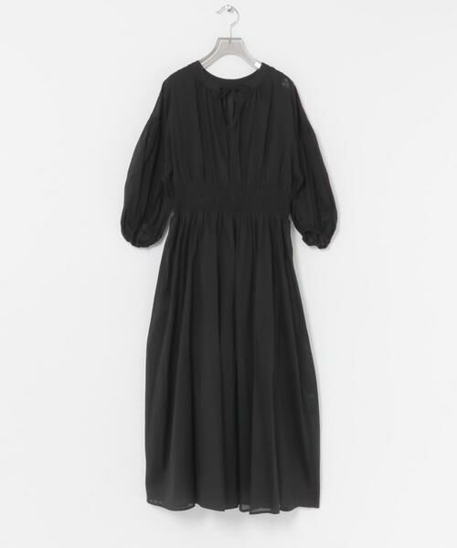 URBAN RESEARCH / アーバンリサーチ ワンピース | コットンボイルシャーリングワンピース（ブラック）