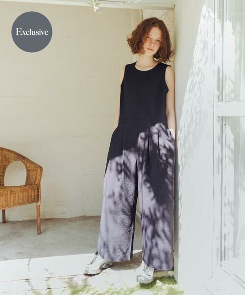 URBAN RESEARCH / アーバンリサーチ サロペット・オールインワン | 『別注』THOUSAND MILE×URBAN RESEARCH　SLEEVELESS ALL IN ONE（ブルー系その他）