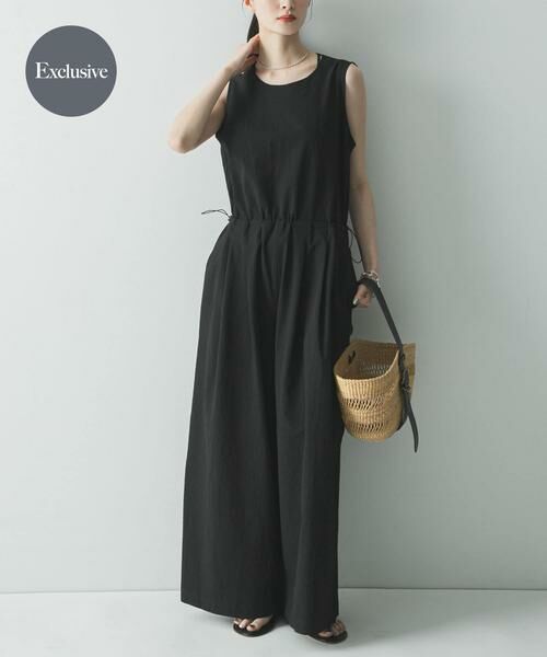 URBAN RESEARCH / アーバンリサーチ サロペット・オールインワン | 『別注』THOUSAND MILE×URBAN RESEARCH　SLEEVELESS ALL IN ONE（ブラック）