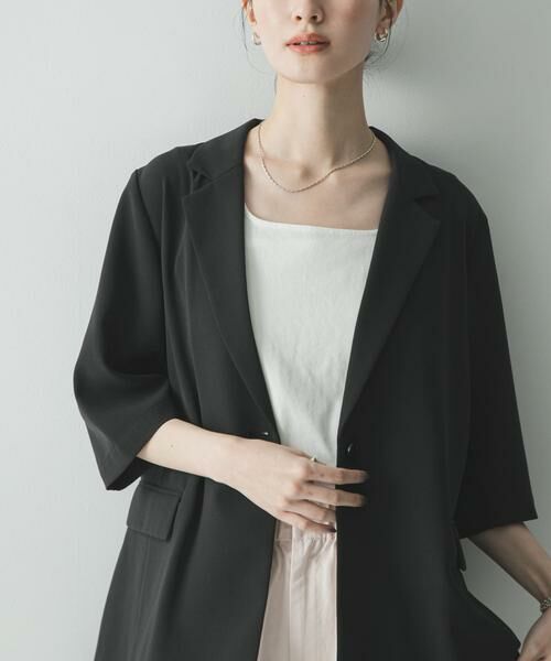 URBAN RESEARCH / アーバンリサーチ その他アウター | 『UR TECH DRYLUXE』ハーフスリーブジャケット | 詳細1