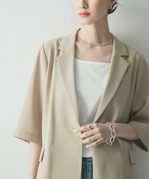 URBAN RESEARCH / アーバンリサーチ その他アウター | 『UR TECH DRYLUXE』ハーフスリーブジャケット | 詳細9