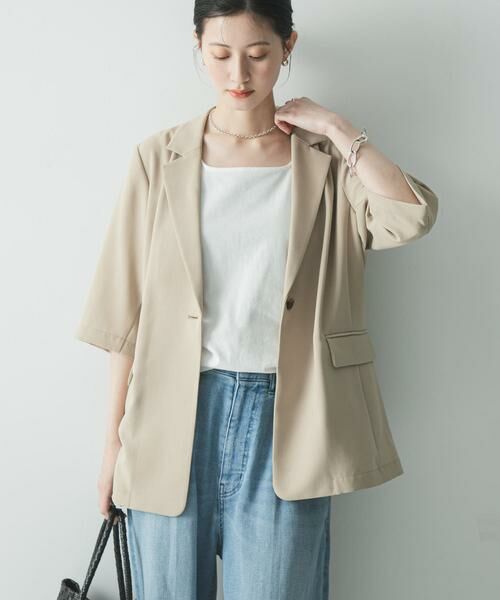 URBAN RESEARCH / アーバンリサーチ その他アウター | 『UR TECH DRYLUXE』ハーフスリーブジャケット | 詳細12