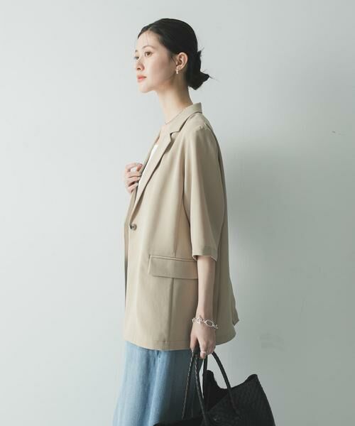 URBAN RESEARCH / アーバンリサーチ その他アウター | 『UR TECH DRYLUXE』ハーフスリーブジャケット | 詳細14