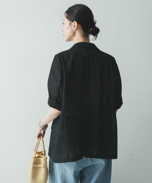 URBAN RESEARCH / アーバンリサーチ その他アウター | シアーメッシュハーフスリーブジャケット | 詳細5