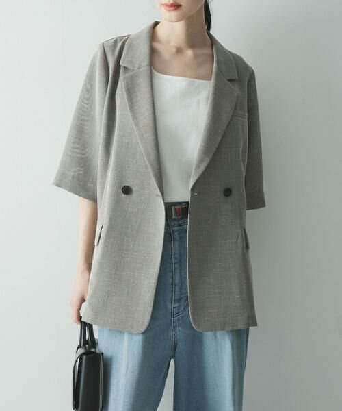 URBAN RESEARCH / アーバンリサーチ その他アウター | シアーメッシュハーフスリーブジャケット | 詳細12