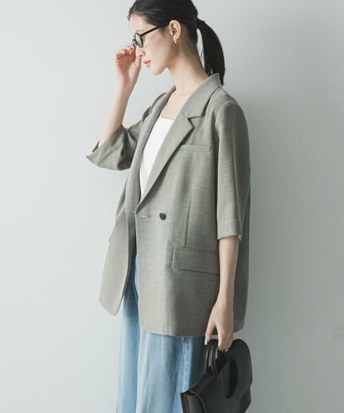 URBAN RESEARCH / アーバンリサーチ その他アウター | シアーメッシュハーフスリーブジャケット | 詳細15