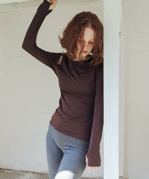 URBAN RESEARCH / アーバンリサーチ 水着・スイムグッズ | Swim URBAN RESEARCH　スイム カットアウトプルオーバー（ブラウン）