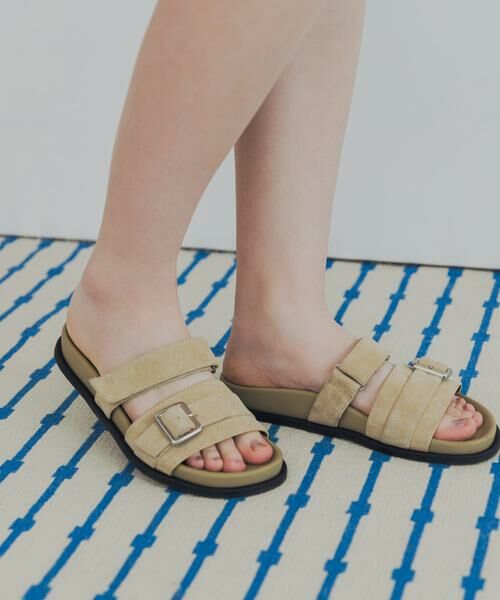 URBAN RESEARCH / アーバンリサーチ サンダル | バックルベルトフットベットサンダル（ベージュ）