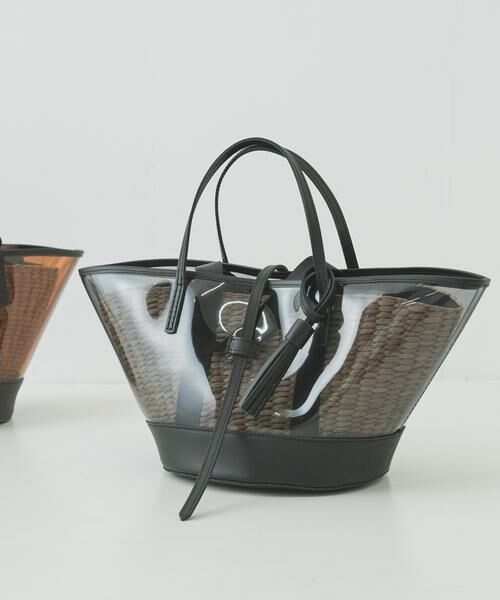 URBAN RESEARCH / アーバンリサーチ かごバック | マルチウェイクリアトートバッグ（ブラック）