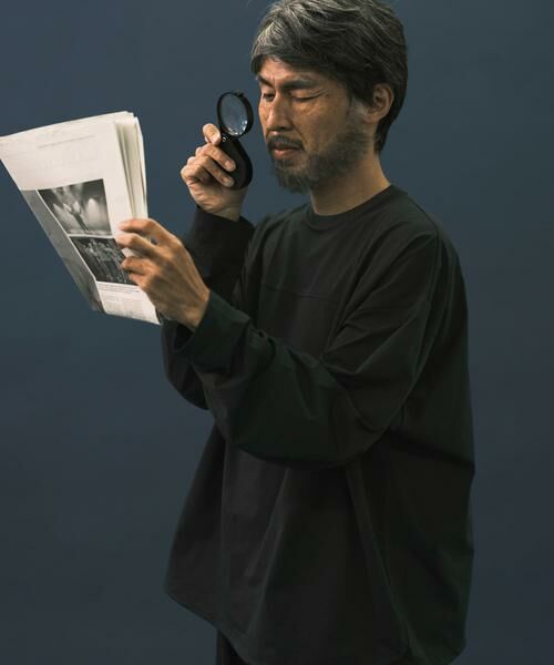 URBAN RESEARCH / アーバンリサーチ Tシャツ | Wide Dad BREEZY TECH LONG-SLEEVE T-SHIRTS(チャコールグレー)