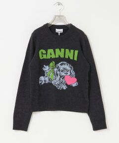 URBAN RESEARCH / アーバンリサーチ ニット・セーター | GANNI　Graphic Wool Mix Puppy