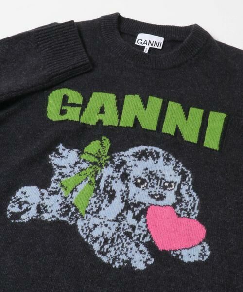 URBAN RESEARCH / アーバンリサーチ ニット・セーター | GANNI　Graphic Wool Mix Puppy | 詳細2
