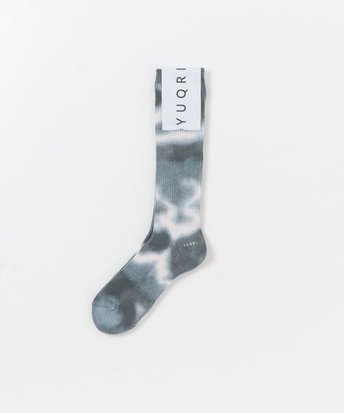 URBAN RESEARCH / アーバンリサーチ ソックス | YUQRI　CRISPY TIE-DYE（ブラック系その他）