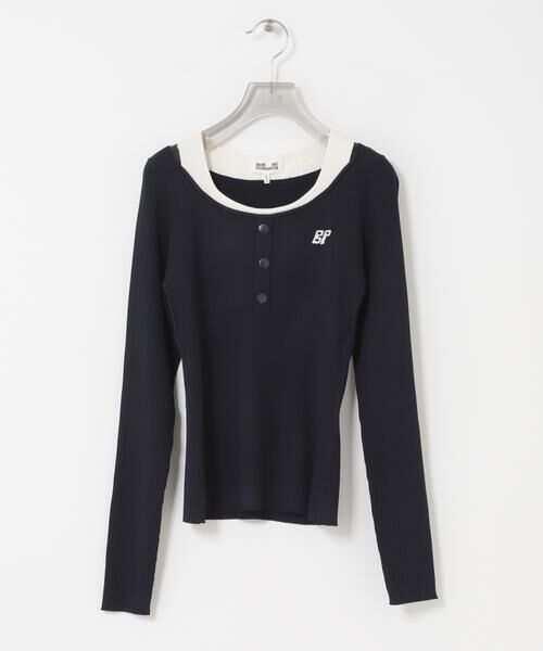 URBAN RESEARCH / アーバンリサーチ ニット・セーター | BAUM UND PFERDGARTEN　VISCOSE KNIT（ブルー）