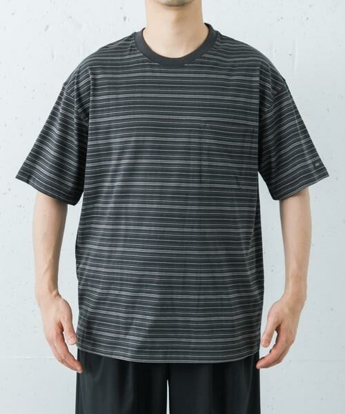 URBAN RESEARCH / アーバンリサーチ Tシャツ | ANOTHER OFFICE　O.MULTI STRIPE POCKET T-SHIRTS | 詳細3
