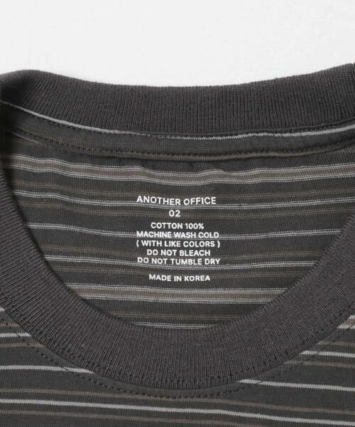 URBAN RESEARCH / アーバンリサーチ Tシャツ | ANOTHER OFFICE　O.MULTI STRIPE POCKET T-SHIRTS | 詳細10