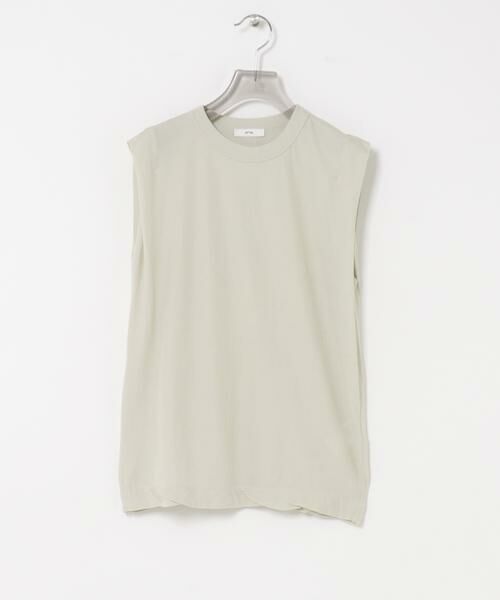 URBAN RESEARCH / アーバンリサーチ タンクトップ | ATON　FRESCA SINGLE JERSEY TANK-TOP（ベージュ）