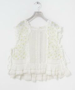 URBAN RESEARCH / アーバンリサーチ シャツ・ブラウス | crinkle crinkle crinkle　SHEER FLOWER VEST BLOUSE