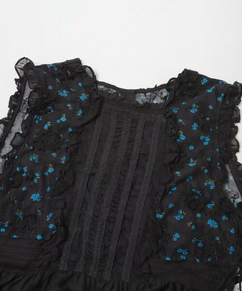 URBAN RESEARCH / アーバンリサーチ シャツ・ブラウス | crinkle crinkle crinkle　SHEER FLOWER VEST BLOUSE | 詳細4