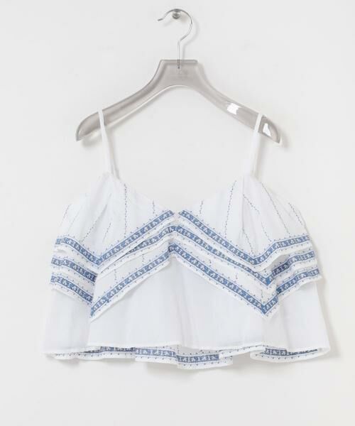 URBAN RESEARCH / アーバンリサーチ キャミソール・チューブトップ | crinkle crinkle crinkle　HANDKERCHIEF CAMISOLE（ホワイト）