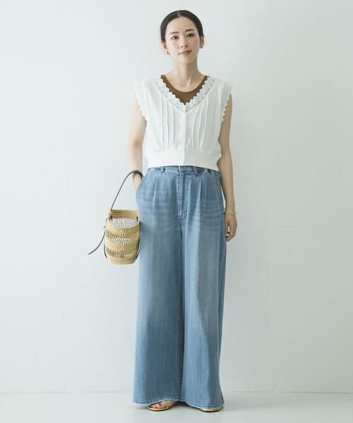 URBAN RESEARCH / アーバンリサーチ ベスト | crinkle crinkle crinkle　WAFFLE FRILL VEST | 詳細7