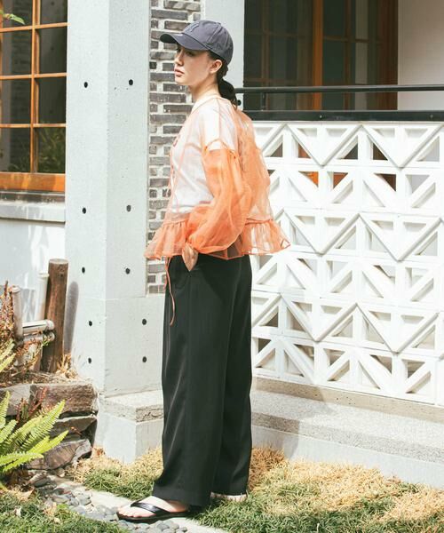 URBAN RESEARCH / アーバンリサーチ シャツ・ブラウス | ESTHE　VOLUME ORGANZA BOW TOP | 詳細10