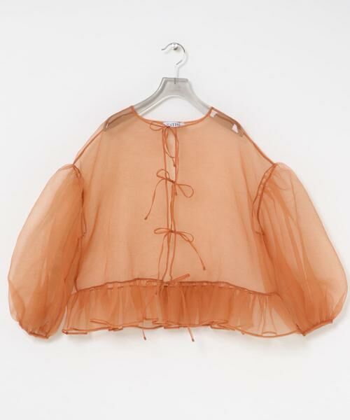 URBAN RESEARCH / アーバンリサーチ シャツ・ブラウス | ESTHE　VOLUME ORGANZA BOW TOP | 詳細11