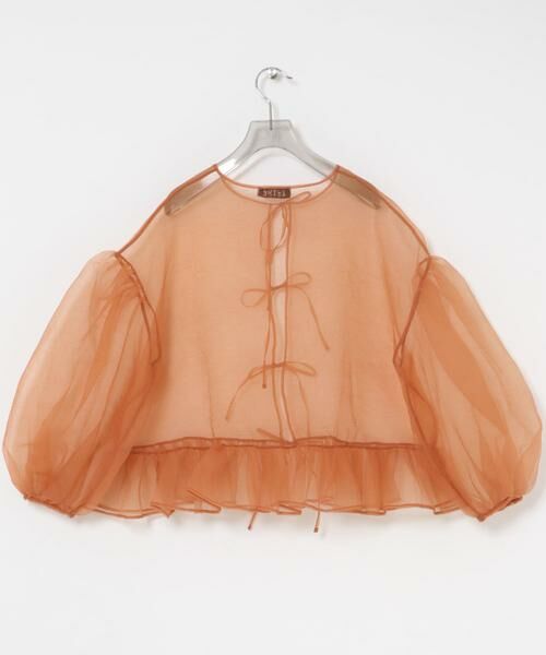URBAN RESEARCH / アーバンリサーチ シャツ・ブラウス | ESTHE　VOLUME ORGANZA BOW TOP | 詳細14