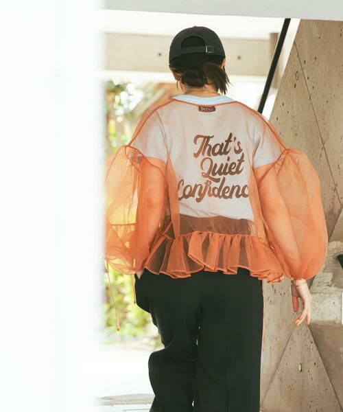 URBAN RESEARCH / アーバンリサーチ シャツ・ブラウス | ESTHE　VOLUME ORGANZA BOW TOP | 詳細9