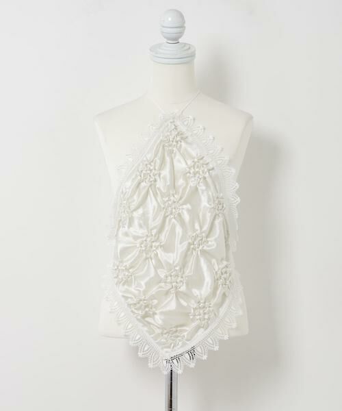 URBAN RESEARCH / アーバンリサーチ その他トップス | Create Clair　SMOCKING VEIL BUSTIER（ホワイト）