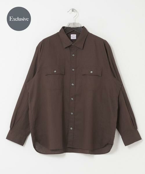 URBAN RESEARCH / アーバンリサーチ シャツ・ブラウス | 『別注』BROOKS BROTHERS×URBAN RESEARCH　SAFARI SHIRTS LONG-SLEEVE（ブラウン）