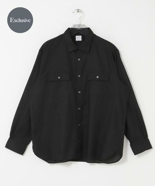 URBAN RESEARCH / アーバンリサーチ シャツ・ブラウス | 『別注』BROOKS BROTHERS×URBAN RESEARCH　SAFARI SHIRTS LONG-SLEEVE（ブラック）
