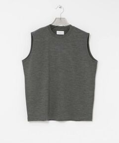 new basic　WASHABLE MERINO WOOL NO-SLEEVE