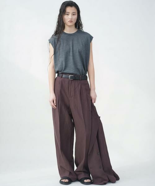 URBAN RESEARCH / アーバンリサーチ Tシャツ | new basic　WASHABLE MERINO WOOL NO-SLEEVE | 詳細5