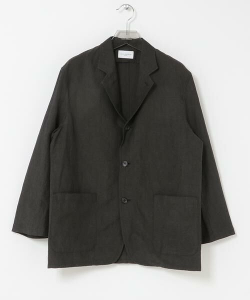 URBAN RESEARCH / アーバンリサーチ その他アウター | new basic　WOOL LINEN SINGLE SHIRTS JACKET（ブラック）