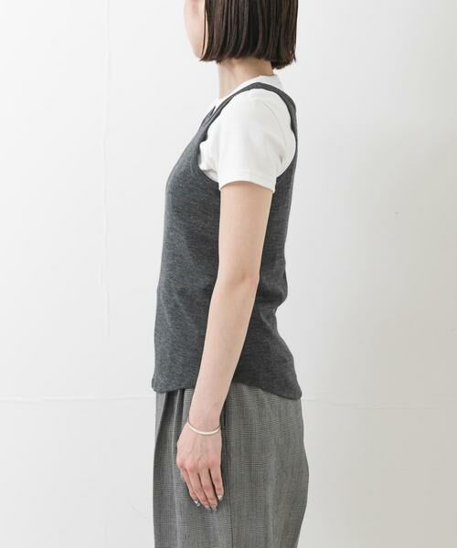 URBAN RESEARCH / アーバンリサーチ ニット・セーター | new basic　WASHABLE WOOL TANK TOP | 詳細12