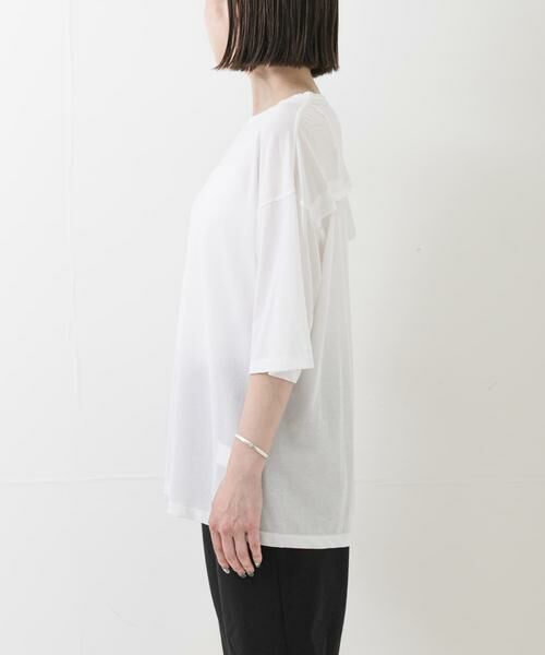 URBAN RESEARCH / アーバンリサーチ Tシャツ | new basic　DISCOMFORT SLIT TOPS | 詳細3