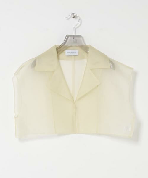URBAN RESEARCH / アーバンリサーチ シャツ・ブラウス | new basic　SILK ORGANDY SHORT SHIRTS（アイボリー）