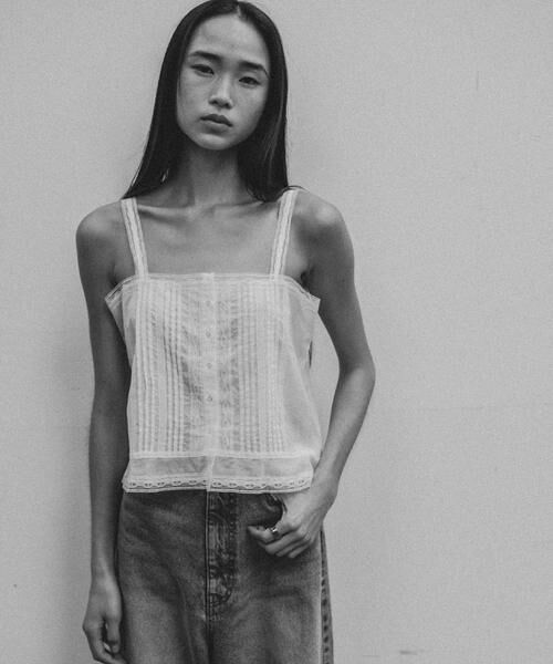 URBAN RESEARCH / アーバンリサーチ キャミソール・チューブトップ | Picchi nia　FEATHER WHITE（ホワイト）