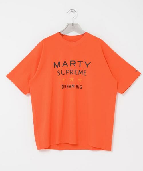 URBAN RESEARCH / アーバンリサーチ Tシャツ | URBAN RESEARCH×MARTY SUPREME×A24　SOLID 3STAR LOGO T-SHIRTS（オレンジ）