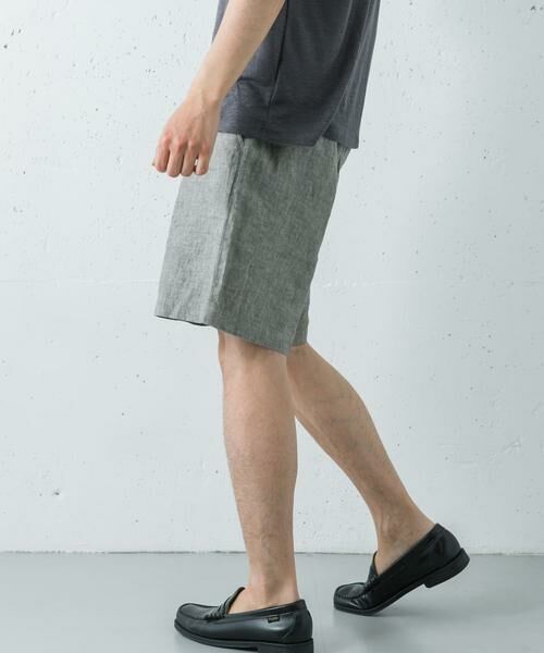 URBAN RESEARCH / アーバンリサーチ ショート・ハーフ・半端丈パンツ | LINEN CHAMBRAY SHORTS | 詳細3