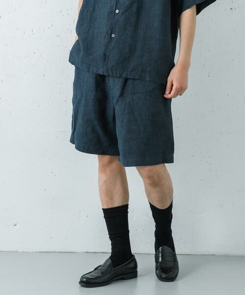 URBAN RESEARCH / アーバンリサーチ ショート・ハーフ・半端丈パンツ | LINEN CHAMBRAY SHORTS | 詳細10