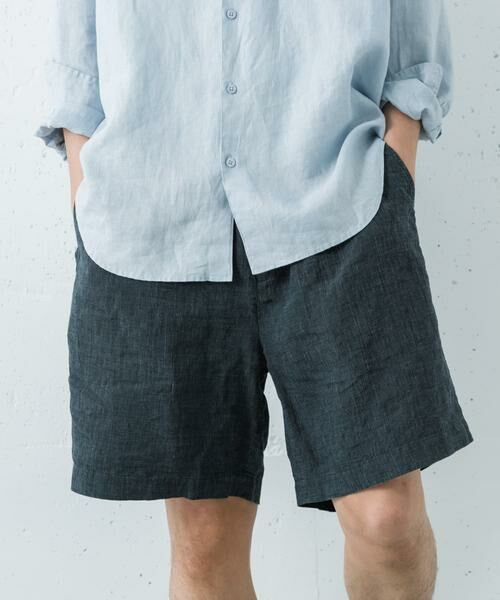 URBAN RESEARCH / アーバンリサーチ ショート・ハーフ・半端丈パンツ | LINEN CHAMBRAY SHORTS | 詳細16