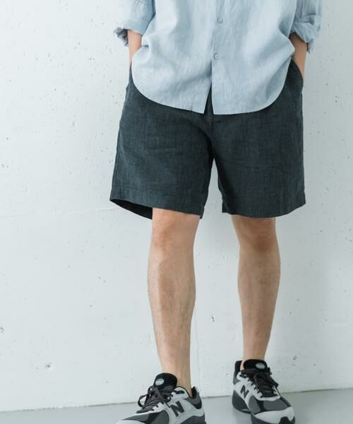 URBAN RESEARCH / アーバンリサーチ ショート・ハーフ・半端丈パンツ | LINEN CHAMBRAY SHORTS | 詳細17