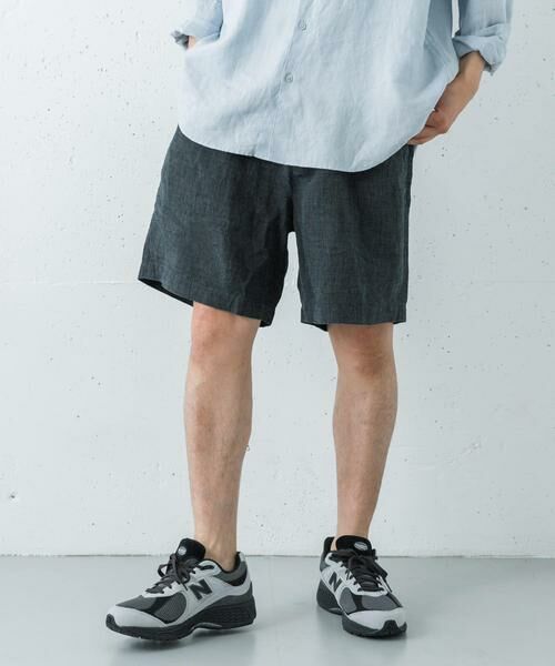 URBAN RESEARCH / アーバンリサーチ ショート・ハーフ・半端丈パンツ | LINEN CHAMBRAY SHORTS | 詳細18